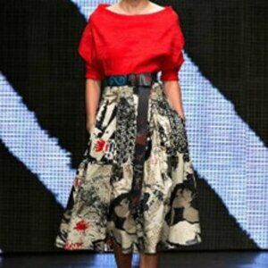 Vintage Donna Karan Art of the Street Skirt